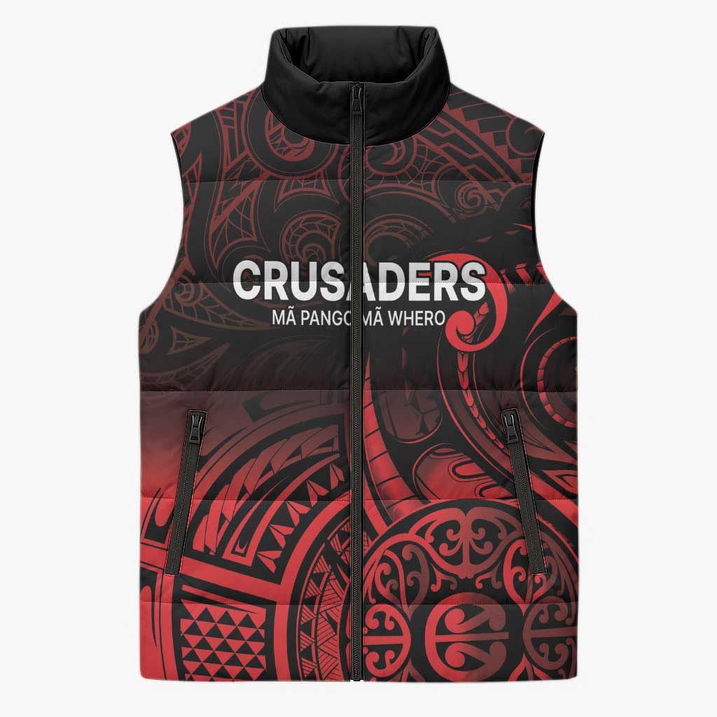 New Zealand Rugby Pacific Custom Sleeveless Puffer Jacket Whatumoana Maori Tribal Tattoo - Polynesian Pride