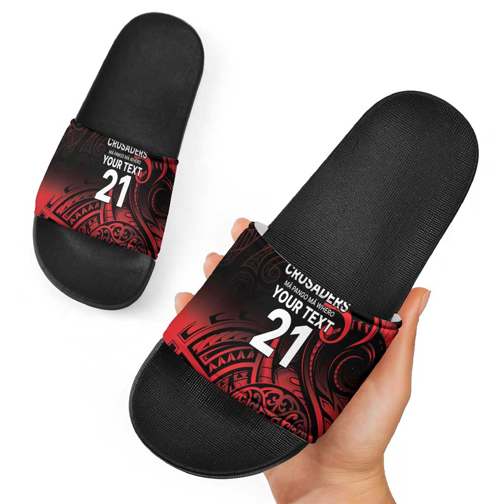 New Zealand Rugby Pacific Custom Slide Sandals Whatumoana Maori Tribal Tattoo LT9 - Polynesian Pride