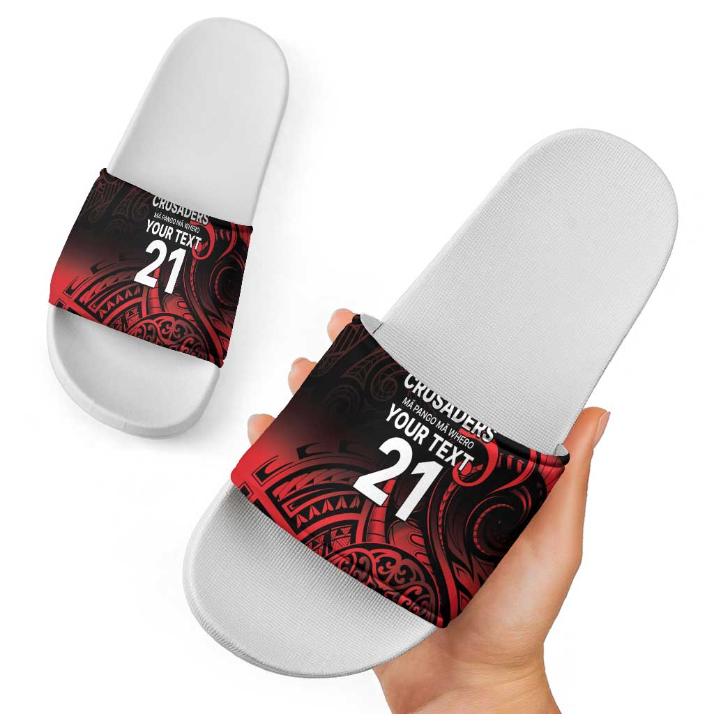 New Zealand Rugby Pacific Custom Slide Sandals Whatumoana Maori Tribal Tattoo LT9 - Polynesian Pride