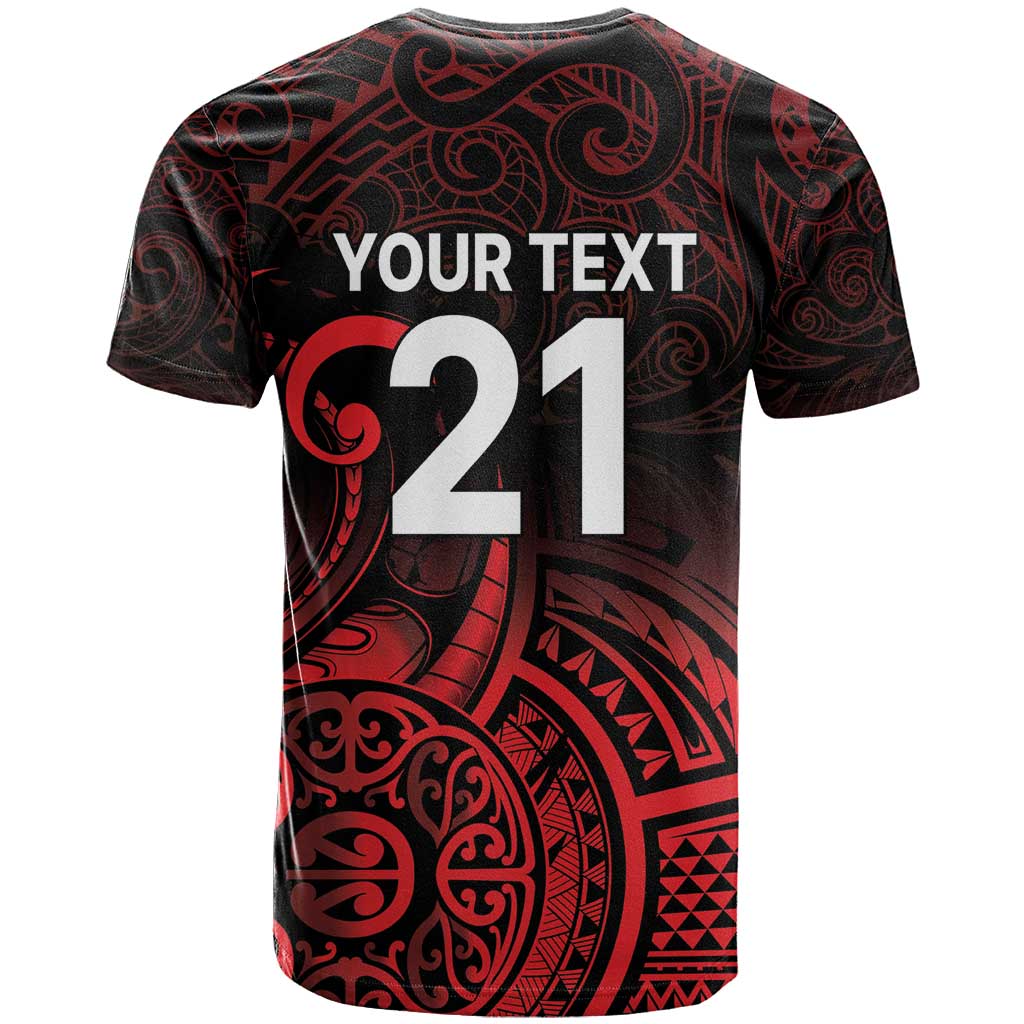 New Zealand Rugby Pacific Custom T Shirt Whatumoana Maori Tribal Tattoo LT9 - Polynesian Pride