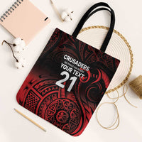 New Zealand Rugby Pacific Custom Tote Bag Whatumoana Maori Tribal Tattoo LT9 Black Strap One Size Gold - Polynesian Pride