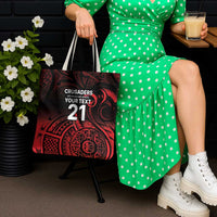 New Zealand Rugby Pacific Custom Tote Bag Whatumoana Maori Tribal Tattoo LT9 - Polynesian Pride