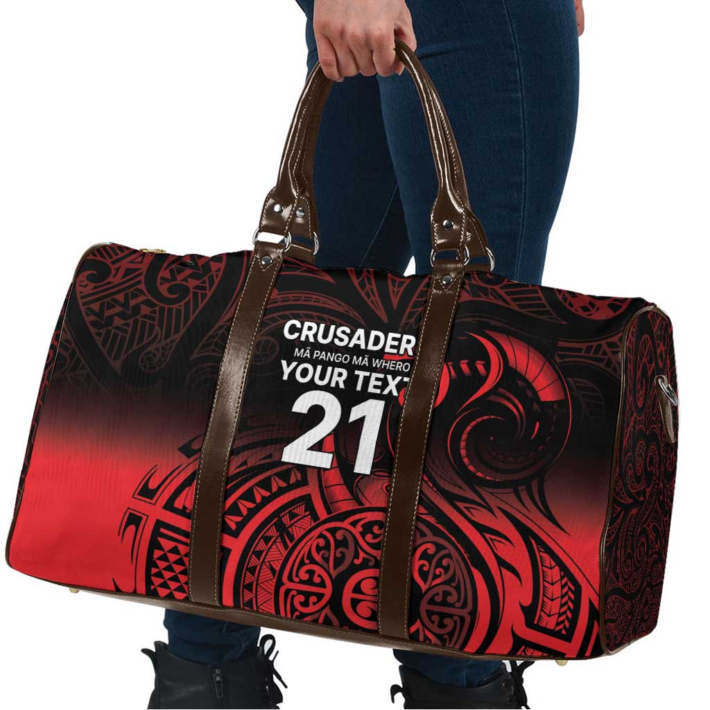 New Zealand Rugby Pacific Custom Travel Bag Whatumoana Maori Tribal Tattoo LT9 - Polynesian Pride