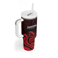New Zealand Rugby Pacific Custom Tumbler With Handle Whatumoana Maori Tribal Tattoo LT9 - Polynesian Pride
