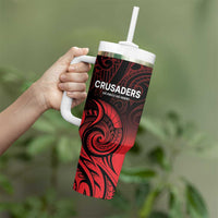 New Zealand Rugby Pacific Custom Tumbler With Handle Whatumoana Maori Tribal Tattoo LT9 - Polynesian Pride