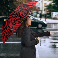New Zealand Rugby Pacific Custom Umbrella Whatumoana Maori Tribal Tattoo LT9 - Polynesian Pride
