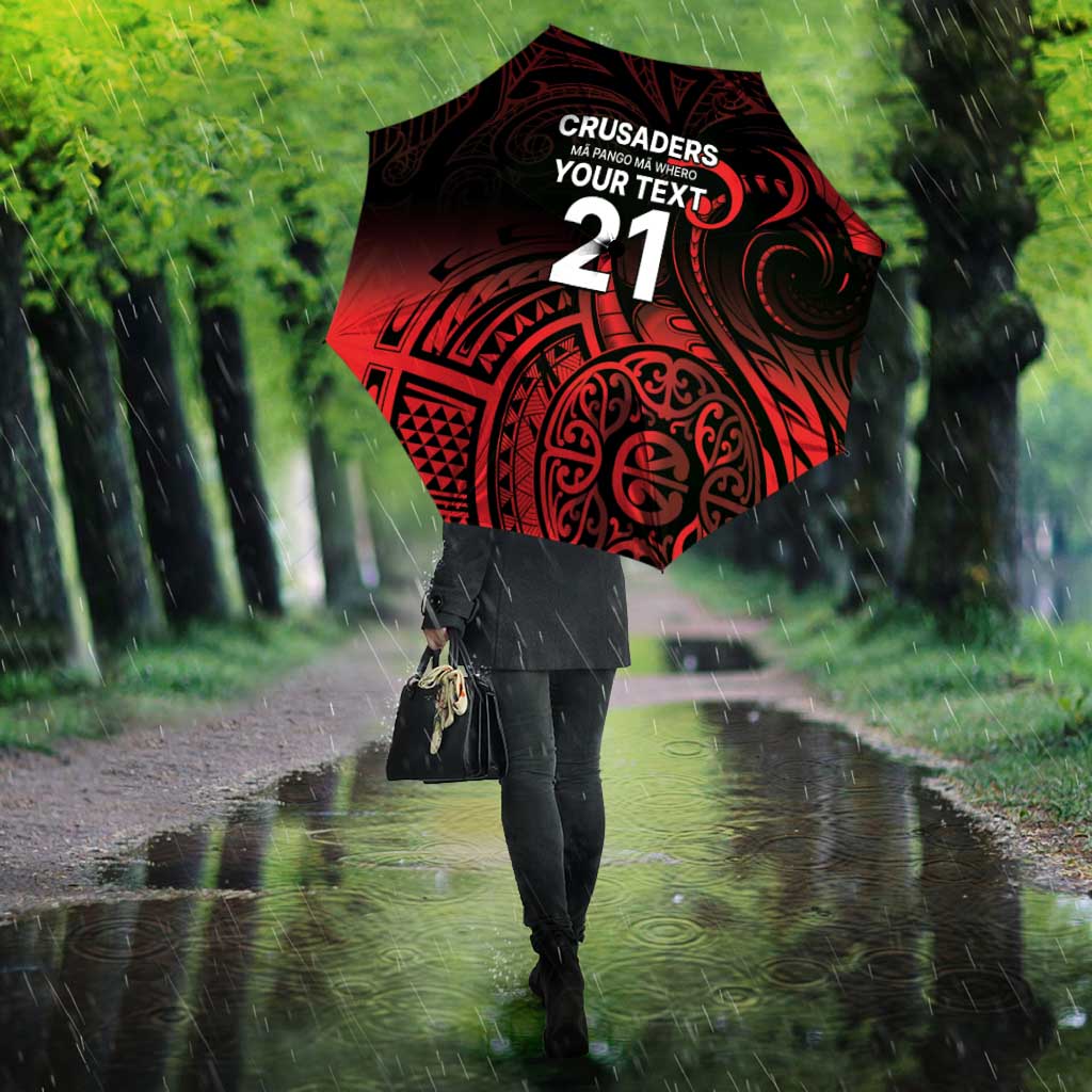 New Zealand Rugby Pacific Custom Umbrella Whatumoana Maori Tribal Tattoo LT9 - Polynesian Pride