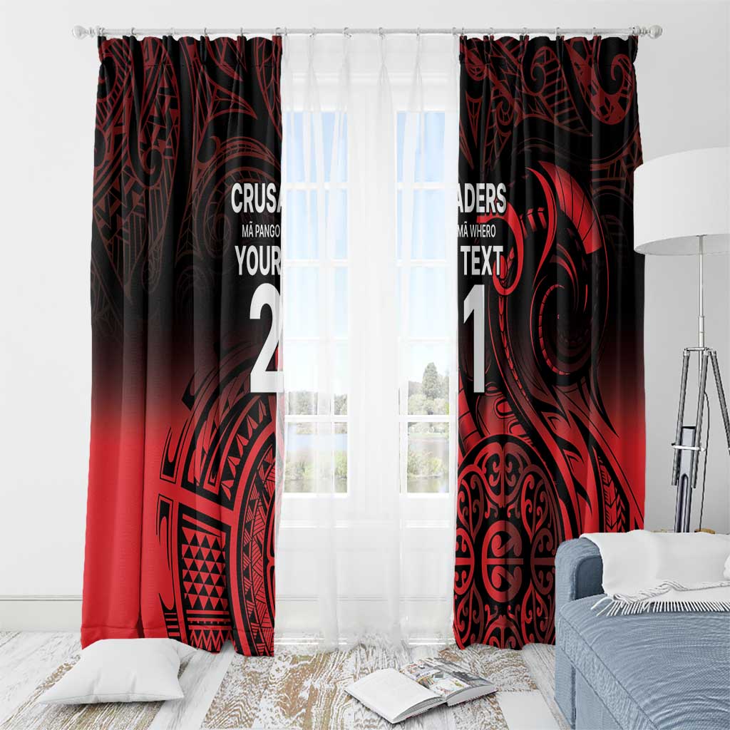New Zealand Rugby Pacific Custom Window Curtain Whatumoana Maori Tribal Tattoo LT9 - Polynesian Pride
