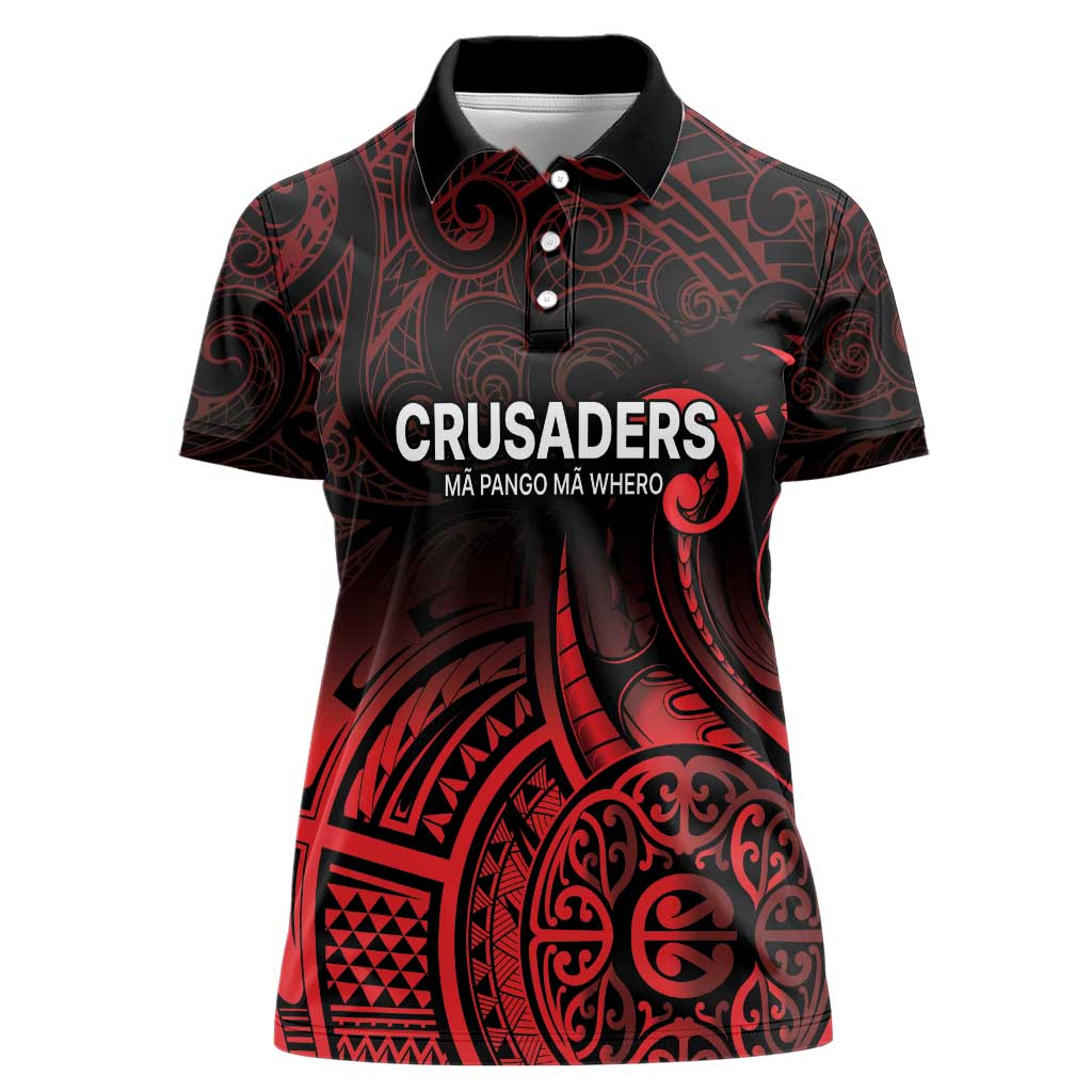 New Zealand Rugby Pacific Custom Women Polo Shirt Whatumoana Maori Tribal Tattoo LT9 Female Gold - Polynesian Pride