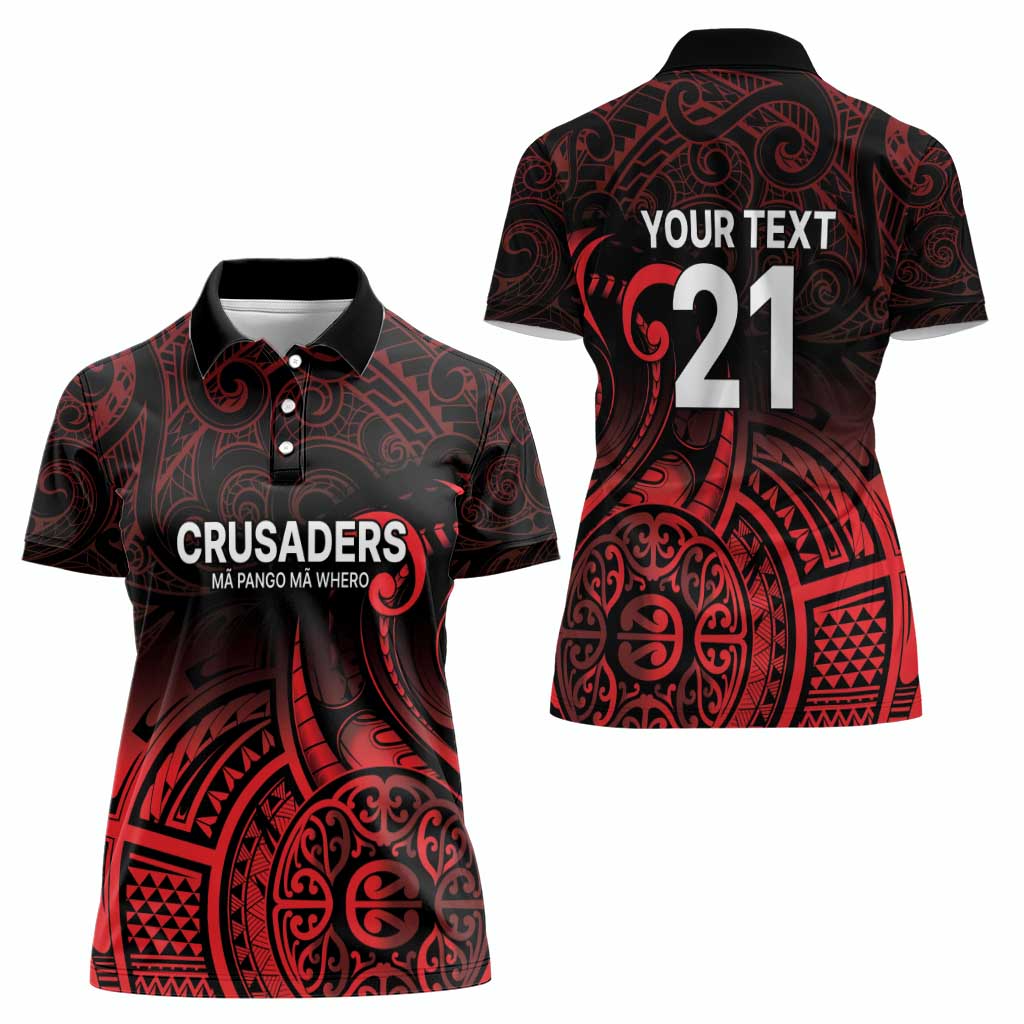 New Zealand Rugby Pacific Custom Women Polo Shirt Whatumoana Maori Tribal Tattoo LT9 - Polynesian Pride