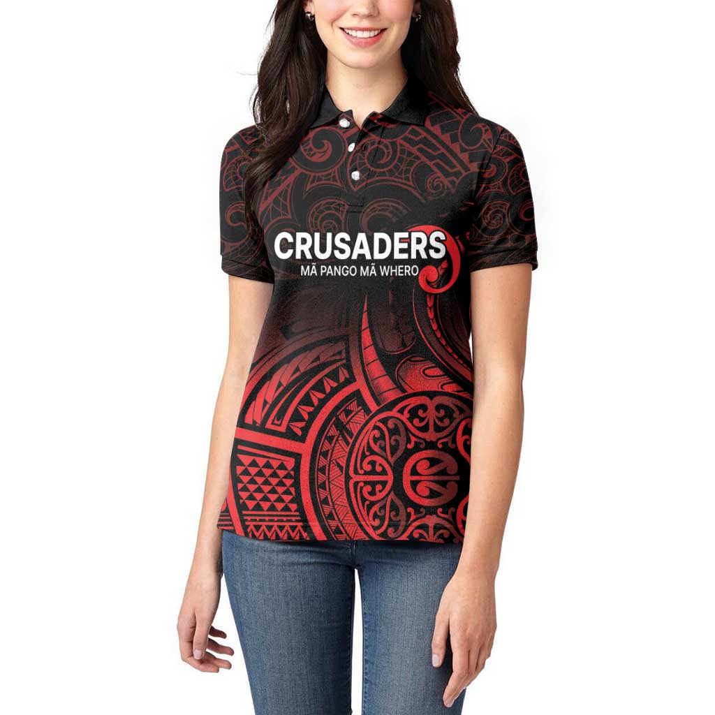 New Zealand Rugby Pacific Custom Women Polo Shirt Whatumoana Maori Tribal Tattoo LT9 - Polynesian Pride