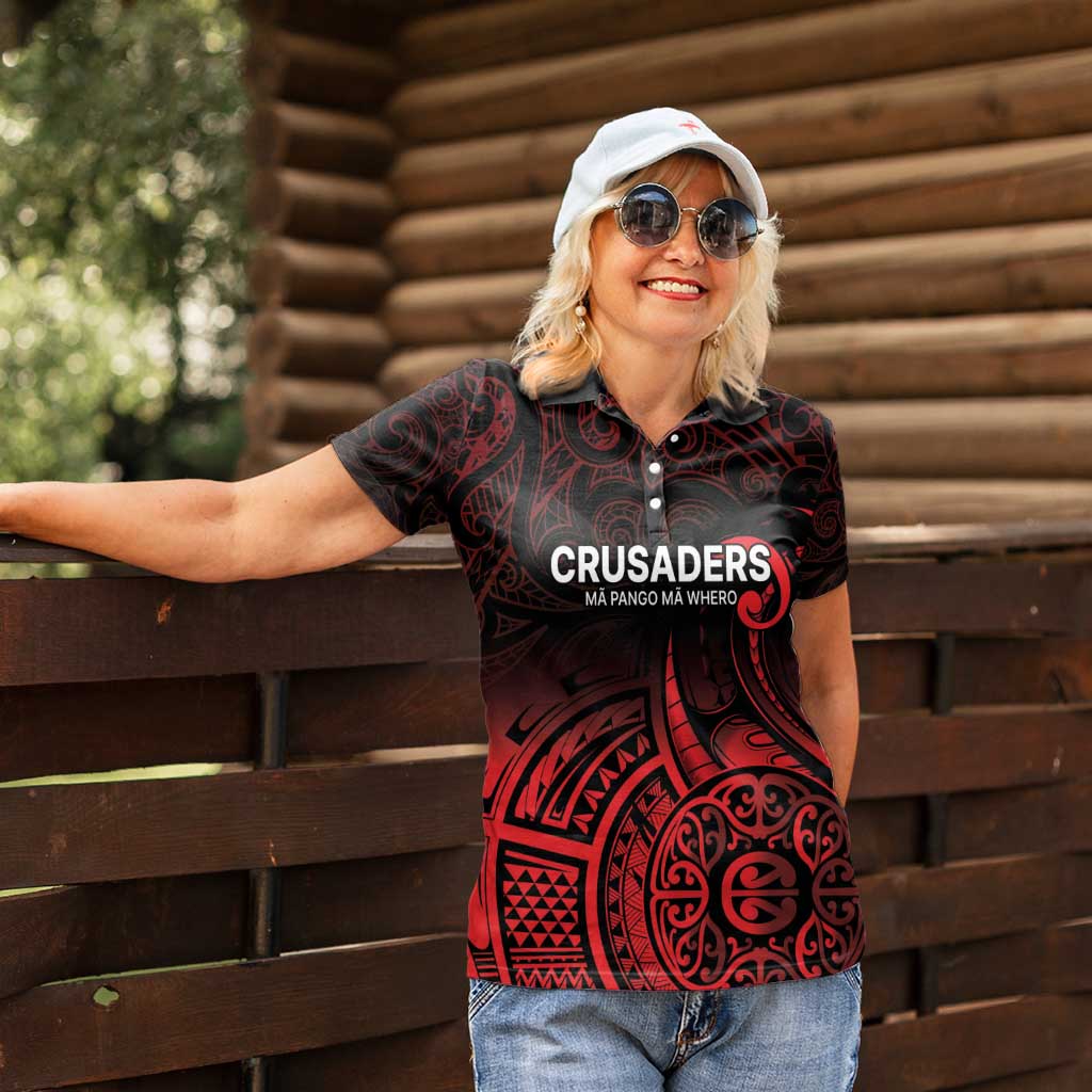 New Zealand Rugby Pacific Custom Women Polo Shirt Whatumoana Maori Tribal Tattoo LT9 - Polynesian Pride