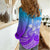 Polynesian Pride Plumeria Flowers Women Casual Shirt Polynesian Tribal Gradient Purple LT9 - Polynesian Pride