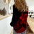 Polynesian Pride Plumeria Flowers Women Casual Shirt Polynesian Tribal Red Vibe LT9 - Polynesian Pride