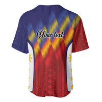 Personalized Philippines Eight Rays Sun Baseball Jersey Traditional Filipino Igorot Pattern Motif LT9 - Polynesian Pride