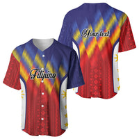 Personalized Philippines Eight Rays Sun Baseball Jersey Traditional Filipino Igorot Pattern Motif LT9 - Polynesian Pride