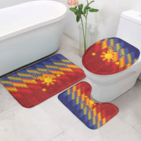 Personalized Philippines Eight Rays Sun Bathroom Set Traditional Filipino Igorot Pattern Motif LT9 - Polynesian Pride
