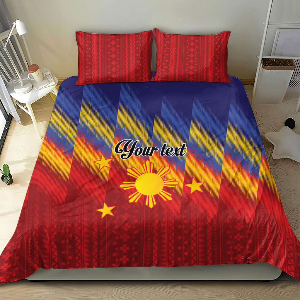 Personalized Philippines Eight Rays Sun Bedding Set Traditional Filipino Igorot Pattern Motif LT9 - Polynesian Pride