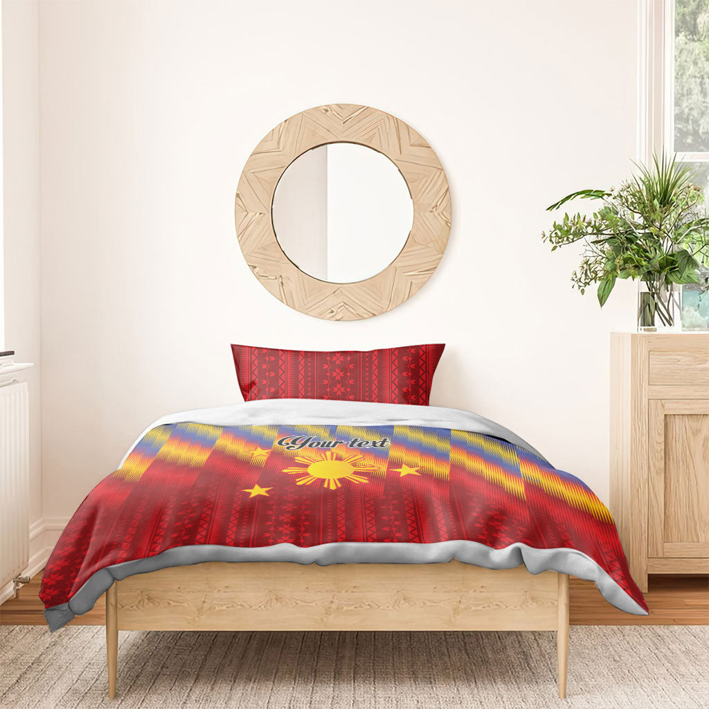 Personalized Philippines Eight Rays Sun Bedding Set Traditional Filipino Igorot Pattern Motif LT9 - Polynesian Pride