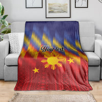 Personalized Philippines Eight Rays Sun Blanket Traditional Filipino Igorot Pattern Motif LT9 - Polynesian Pride