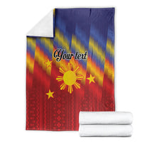 Personalized Philippines Eight Rays Sun Blanket Traditional Filipino Igorot Pattern Motif LT9 - Polynesian Pride