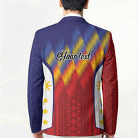 Personalized Philippines Eight Rays Sun Blazer Traditional Filipino Igorot Pattern Motif LT9 - Polynesian Pride
