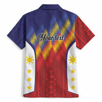 Personalized Philippines Eight Rays Sun Hawaiian Shirt Traditional Filipino Igorot Pattern Motif LT9 - Polynesian Pride