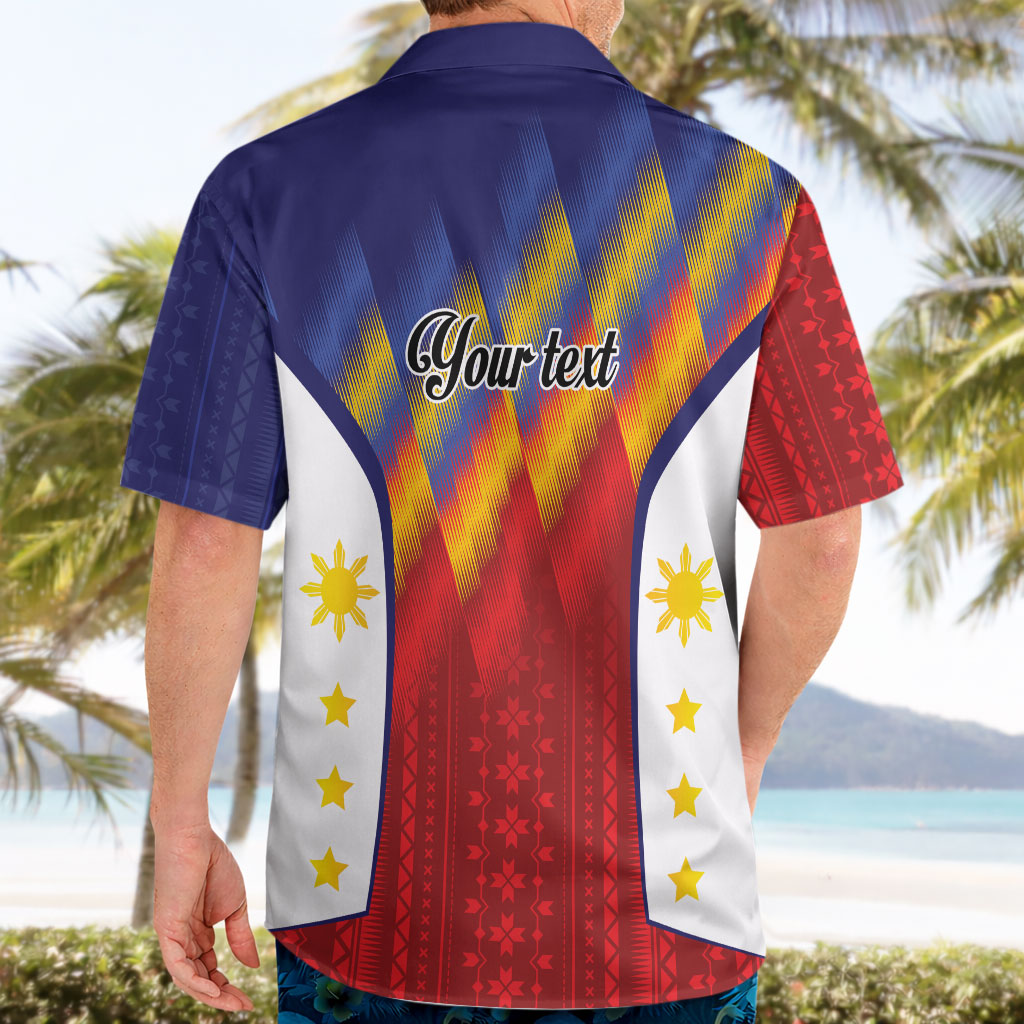 Personalized Philippines Eight Rays Sun Hawaiian Shirt Traditional Filipino Igorot Pattern Motif LT9 - Polynesian Pride