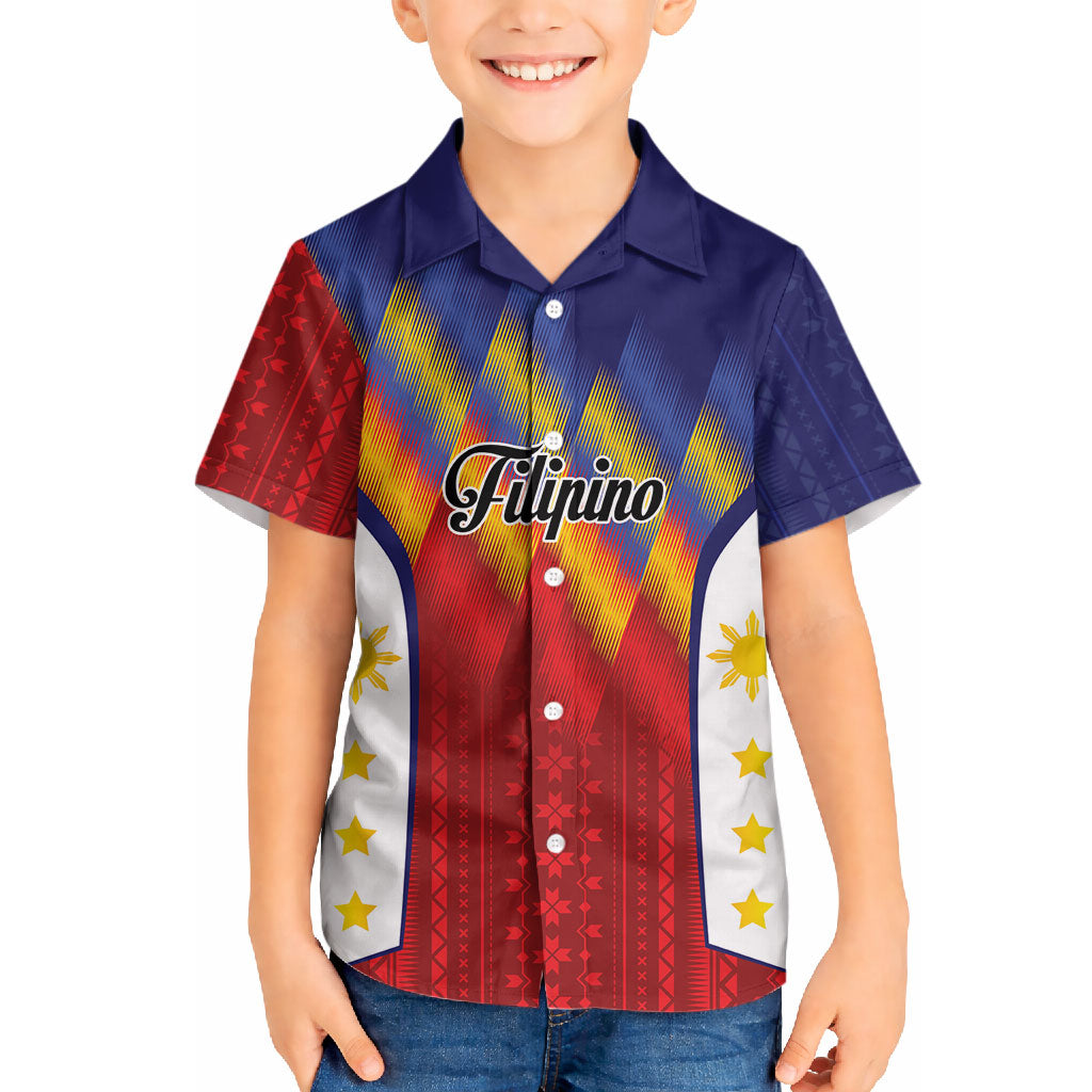 Personalized Philippines Eight Rays Sun Hawaiian Shirt Traditional Filipino Igorot Pattern Motif LT9 - Polynesian Pride