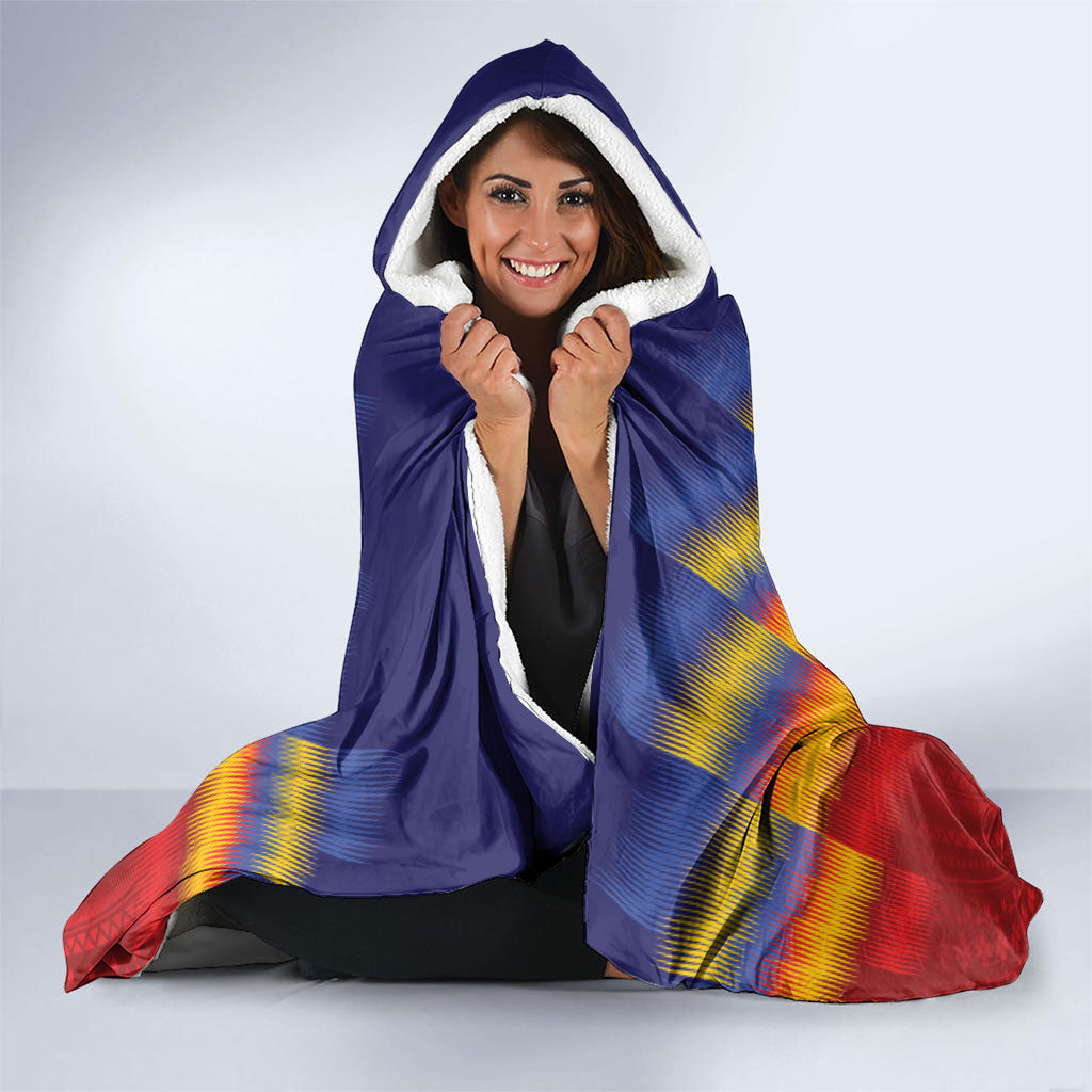 Personalized Philippines Eight Rays Sun Hooded Blanket Traditional Filipino Igorot Pattern Motif LT9 - Polynesian Pride