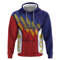 Personalized Philippines Eight Rays Sun Hoodie Traditional Filipino Igorot Pattern Motif LT9 Pullover Hoodie Red - Polynesian Pride