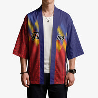 Personalized Philippines Eight Rays Sun Kimono Traditional Filipino Igorot Pattern Motif LT9 - Polynesian Pride
