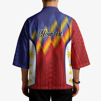 Personalized Philippines Eight Rays Sun Kimono Traditional Filipino Igorot Pattern Motif LT9 - Polynesian Pride