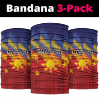 Personalized Philippines Eight Rays Sun Neck Gaiter Traditional Filipino Igorot Pattern Motif LT9 package One Size: 25*50cm Red - Polynesian Pride