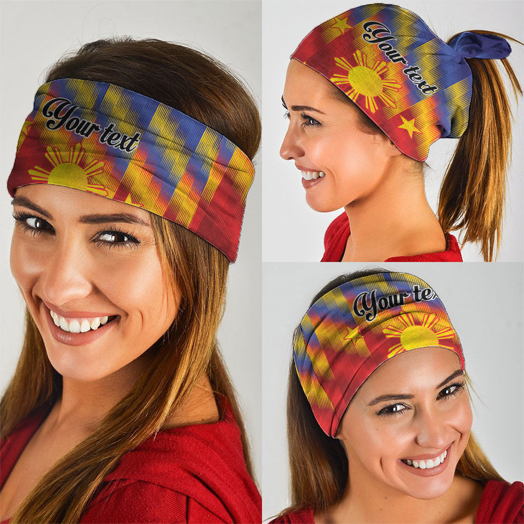 Personalized Philippines Eight Rays Sun Neck Gaiter Traditional Filipino Igorot Pattern Motif LT9 - Polynesian Pride