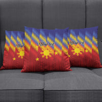 Personalized Philippines Eight Rays Sun Pillow Cover Traditional Filipino Igorot Pattern Motif LT9 - Polynesian Pride