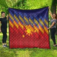 Personalized Philippines Eight Rays Sun Quilt Traditional Filipino Igorot Pattern Motif LT9 - Polynesian Pride