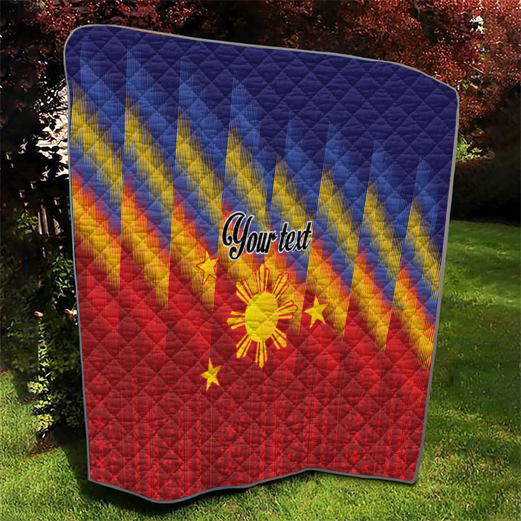 Personalized Philippines Eight Rays Sun Quilt Traditional Filipino Igorot Pattern Motif LT9 - Polynesian Pride
