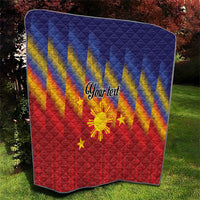 Personalized Philippines Eight Rays Sun Quilt Traditional Filipino Igorot Pattern Motif LT9 - Polynesian Pride