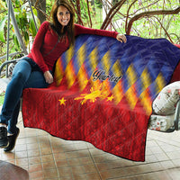 Personalized Philippines Eight Rays Sun Quilt Traditional Filipino Igorot Pattern Motif LT9 - Polynesian Pride
