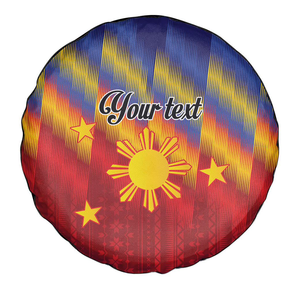 Personalized Philippines Eight Rays Sun Spare Tire Cover Traditional Filipino Igorot Pattern Motif LT9 - Polynesian Pride