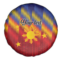 Personalized Philippines Eight Rays Sun Spare Tire Cover Traditional Filipino Igorot Pattern Motif LT9 - Polynesian Pride