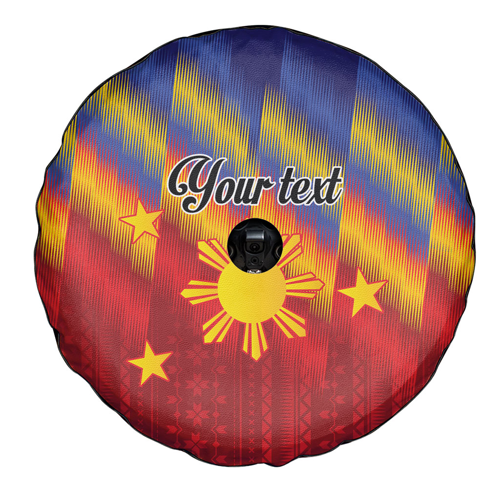 Personalized Philippines Eight Rays Sun Spare Tire Cover Traditional Filipino Igorot Pattern Motif LT9 - Polynesian Pride