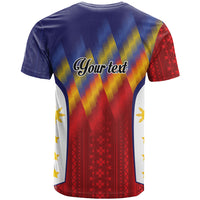 Personalized Philippines Eight Rays Sun T Shirt Traditional Filipino Igorot Pattern Motif LT9 - Polynesian Pride