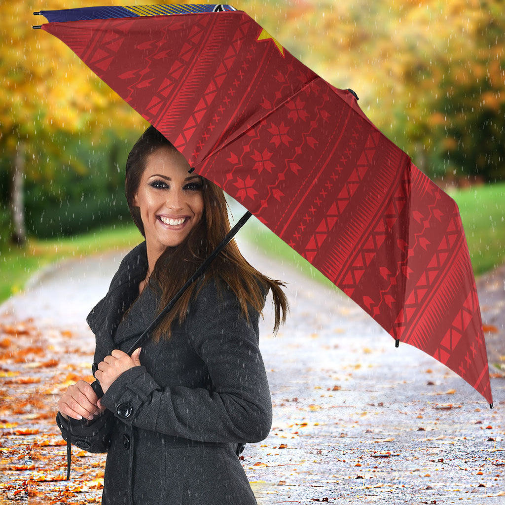 Personalized Philippines Eight Rays Sun Umbrella Traditional Filipino Igorot Pattern Motif LT9 - Polynesian Pride