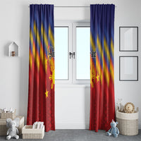 Personalized Philippines Eight Rays Sun Window Curtain Traditional Filipino Igorot Pattern Motif LT9 - Polynesian Pride
