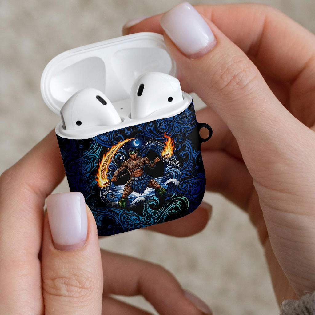 Samoa Siva Afi AirPods Case Fireknife Fire Dance Pacific Tribal Motif LT9 - Polynesian Pride