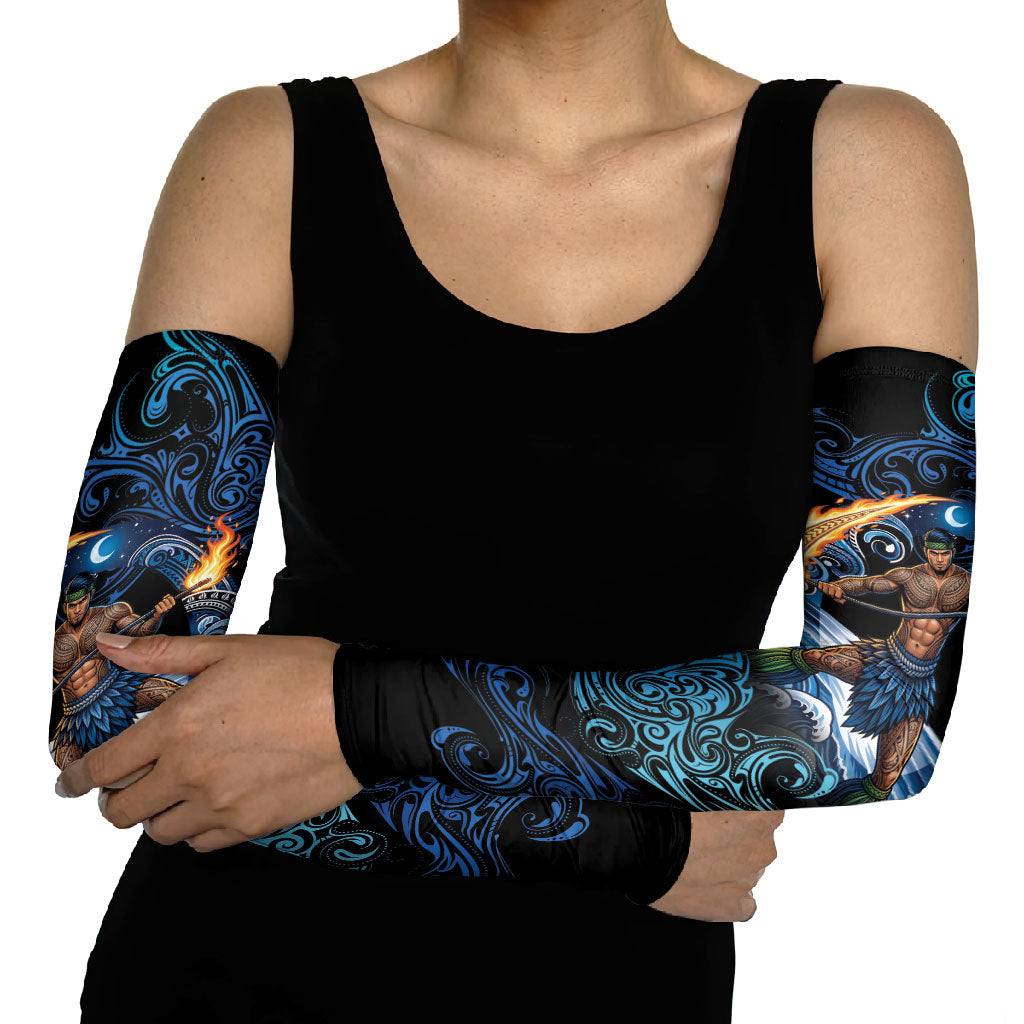 Samoa Siva Afi Arm Sleeves Fireknife Fire Dance Pacific Tribal Motif LT9 - Polynesian Pride