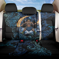 Samoa Siva Afi Back Car Seat Cover Fireknife Fire Dance Pacific Tribal Motif LT9 One Size Blue - Polynesian Pride