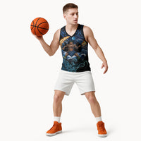 Samoa Siva Afi Basketball Jersey Fireknife Fire Dance Pacific Tribal Motif LT9 - Polynesian Pride
